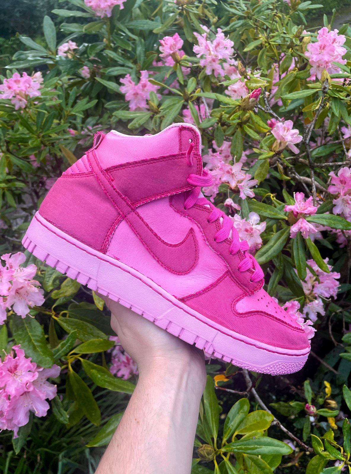 Triple Pink Nike Dunk High E1 Artist